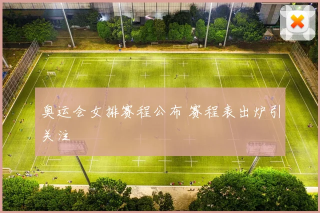 奥运会女排赛程公布 赛程表出炉引关注